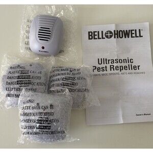 Bell & Howell Ultrasonic Pest Repeller 4 Pack Complete Home Kit New No Packaging